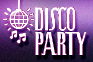 Реклама вечеринки Disco Party